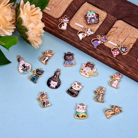 Bulb Cup & Curly Tail Cats   Asst Set