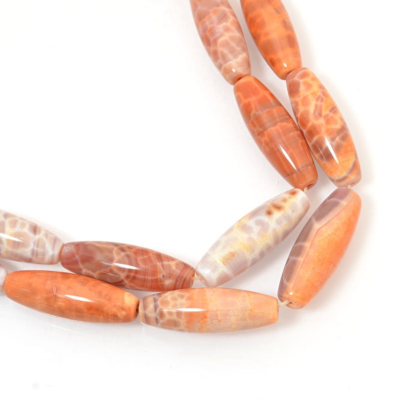 Limited Edition Long Rice   Fire Agate 16in