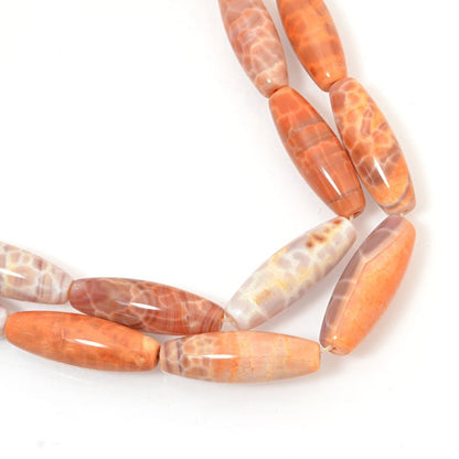 Limited Edition Long Rice   Fire Agate 16in