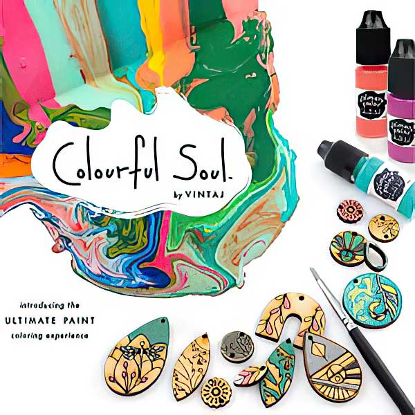 Colorful Soul Component Set - Sacred Beauty Panel - Natural Wood