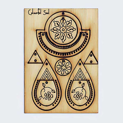 Colorful Soul Component Set - Wild Rose Panel - Natural Wood