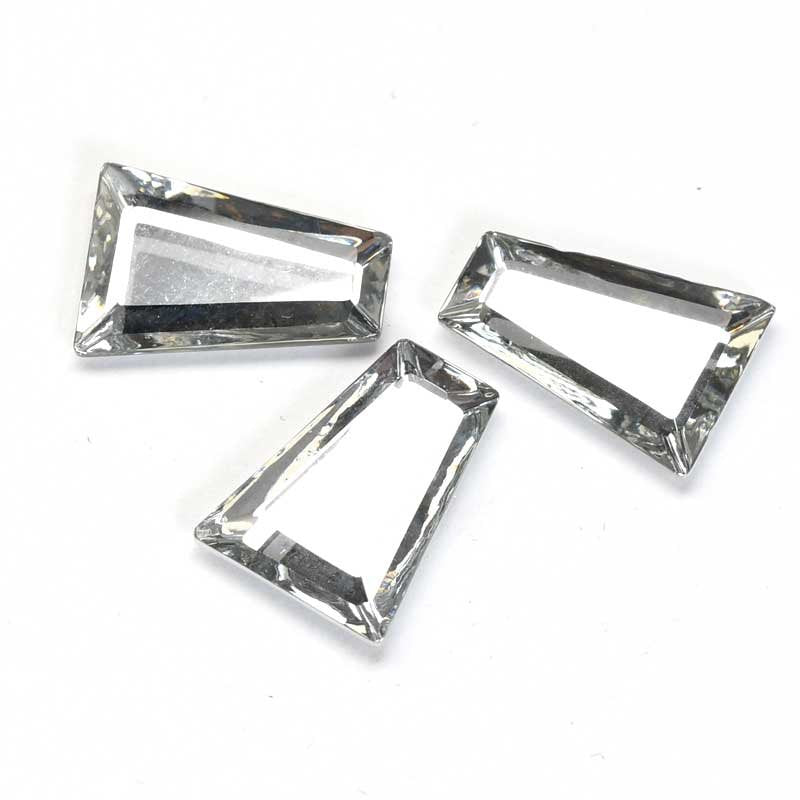 Swarovski Vintage Flatback Rhinestones - 11x15mm - Faceted Keystone Article 4705
