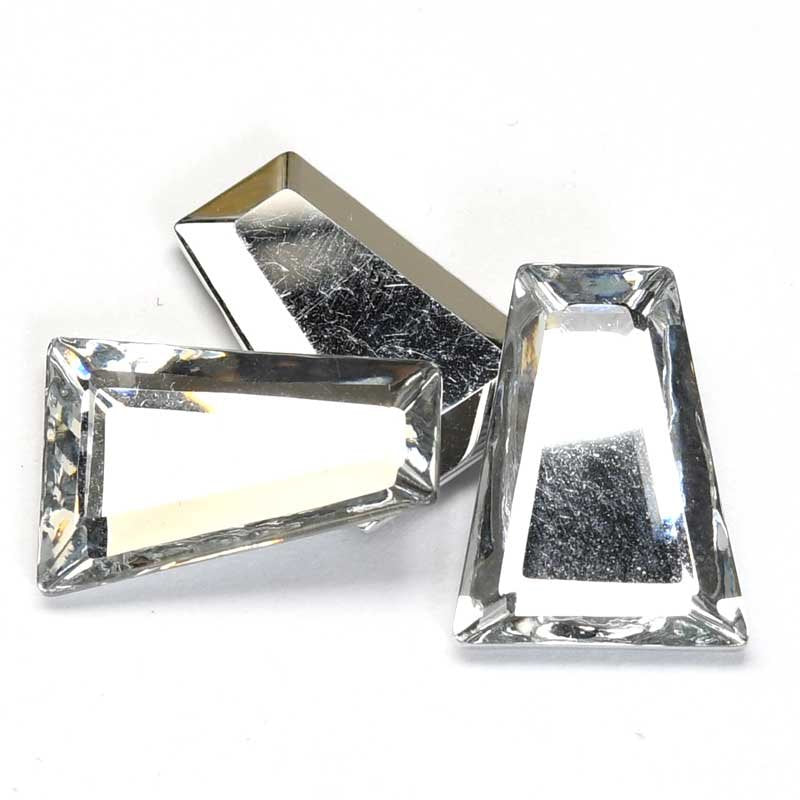 Swarovski Vintage Flatback Rhinestones - 11x15mm - Faceted Keystone Article 4705