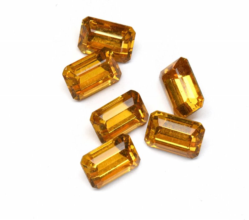 Swarovski Vintage Rhinestones Rectangle Chaton (Article 288) - 7x10mm - Topaz (6