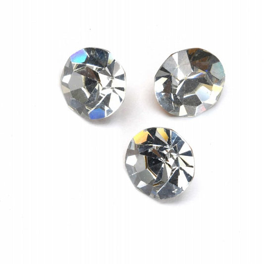Swarovski Vintage Rhinestones - ss48 / 11mm - Chaton (Round Pointed Back) Foiled