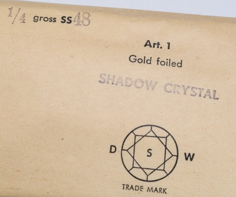 Swarovski Vintage Rhinestones - ss48 / 11mm - Chaton (Round Pointed Back) Foiled