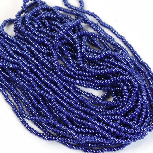 Czech Cut Seedbeads - 13/0 - Lapis Blue Luster (hank)