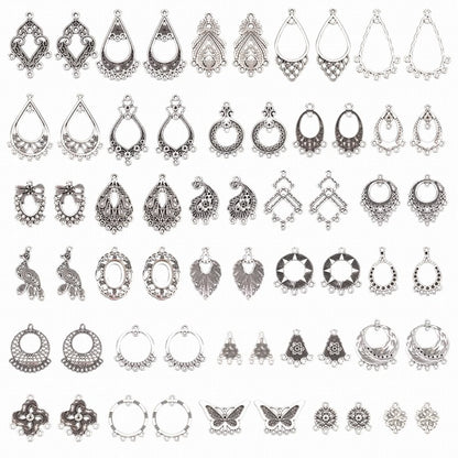 Earring - Chandelier Collection - Antiqued Silver (Box 30prs)