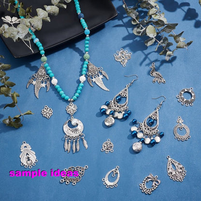 Earring - Chandelier Collection - Antiqued Silver (Box 30prs)