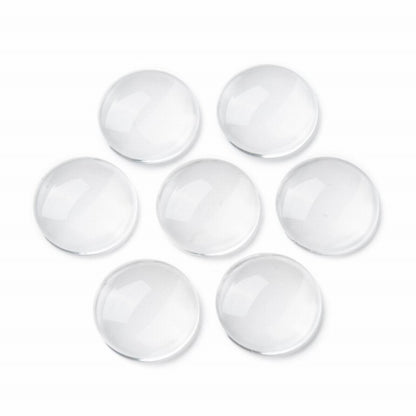 Glass Cabochon - 18mm - Round - Clear (10pcs)