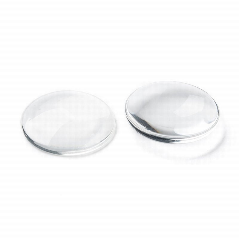 Glass Cabochon - 35mm - Round - Clear (5pcs)