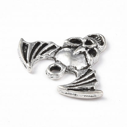 Halloween Theme 2 Charms   Ant Silv 15pcs