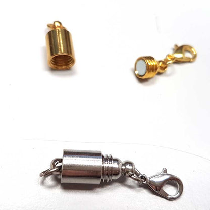 Clasps - Magnetic Screw In Clasp Converter - Silver and Brass (2sets)