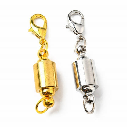 Clasps - Magnetic Screw In Clasp Converter - Silver and Brass (2sets)