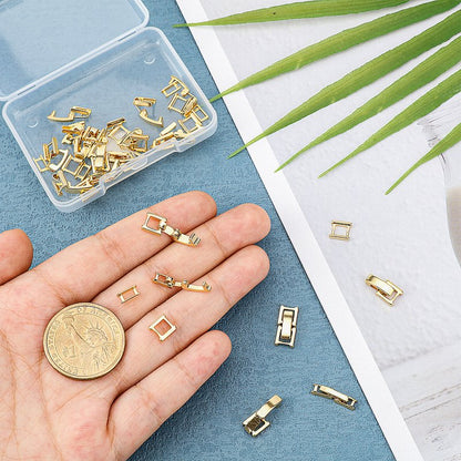 Clasps - Fold Over Watch Style - 24 K Gold Plated (20sets)