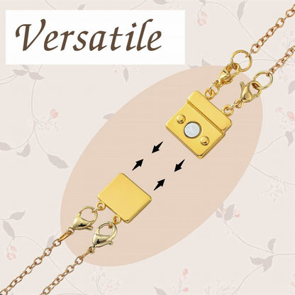 Clasps - 2 Strand Magnetic Clasp Converter - Bright Gold (1 set)