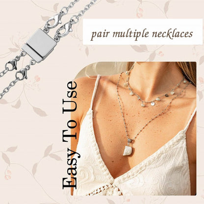 Clasps - 2 Strand Magnetic Clasp Converter - Nickel Color (1 set)