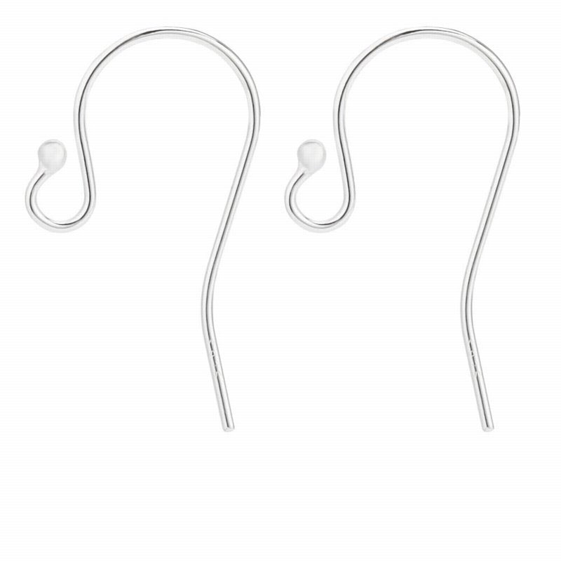 Earring - Shepherds Hook - Sterling (10pairs)