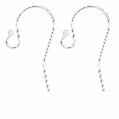 Earring - Shepherds Hook - Sterling (10pairs)