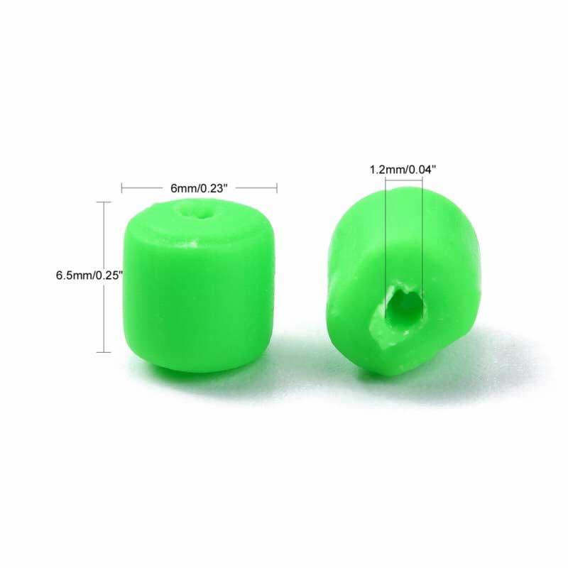 Polymer Clay Vinyl - Tubes - Lime Crime (strand)