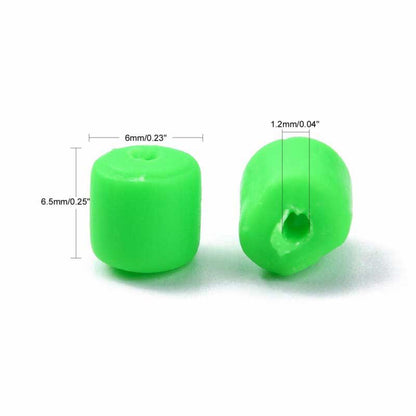 Polymer Clay Vinyl - Tubes - Lime Crime (strand)