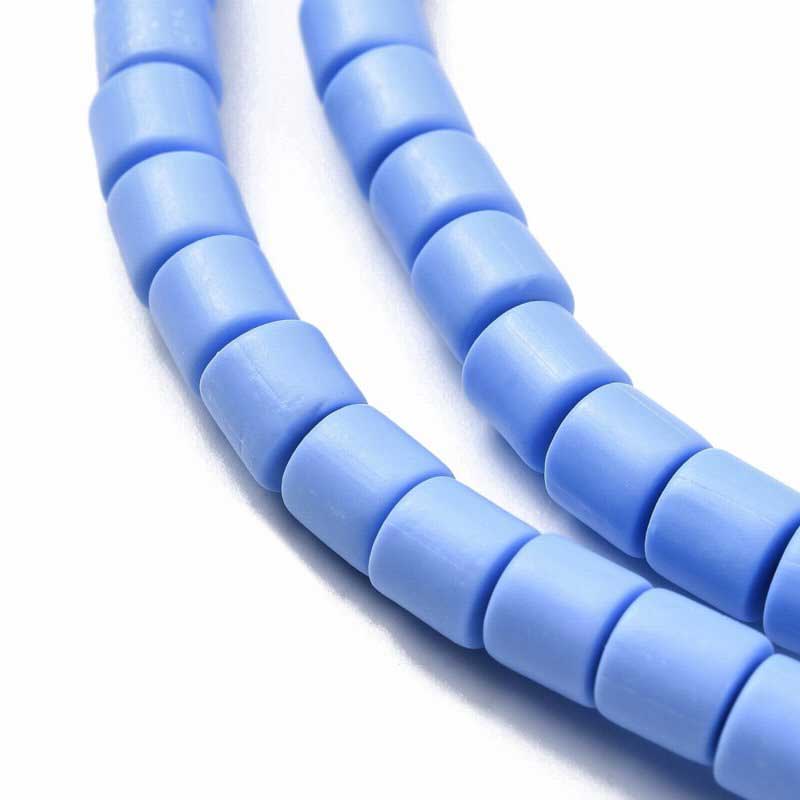 Polymer Clay Vinyl - Tubes - Pastel Periwinkle (strand)