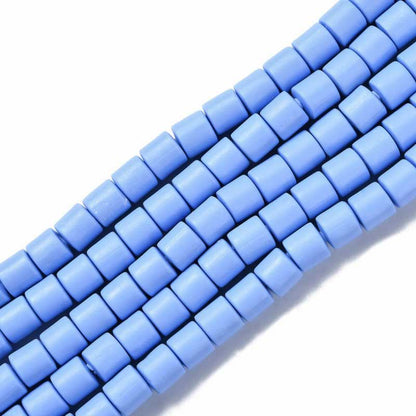 Polymer Clay Vinyl - Tubes - Pastel Periwinkle (strand)