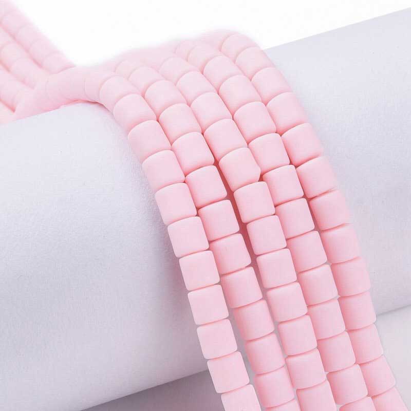 Polymer Clay Vinyl - Tubes - Bleached Barbie Pink (strand)