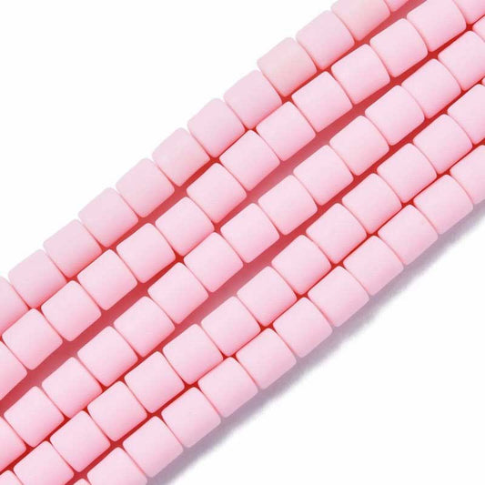 Polymer Clay Vinyl - Tubes - Bleached Barbie Pink (strand)