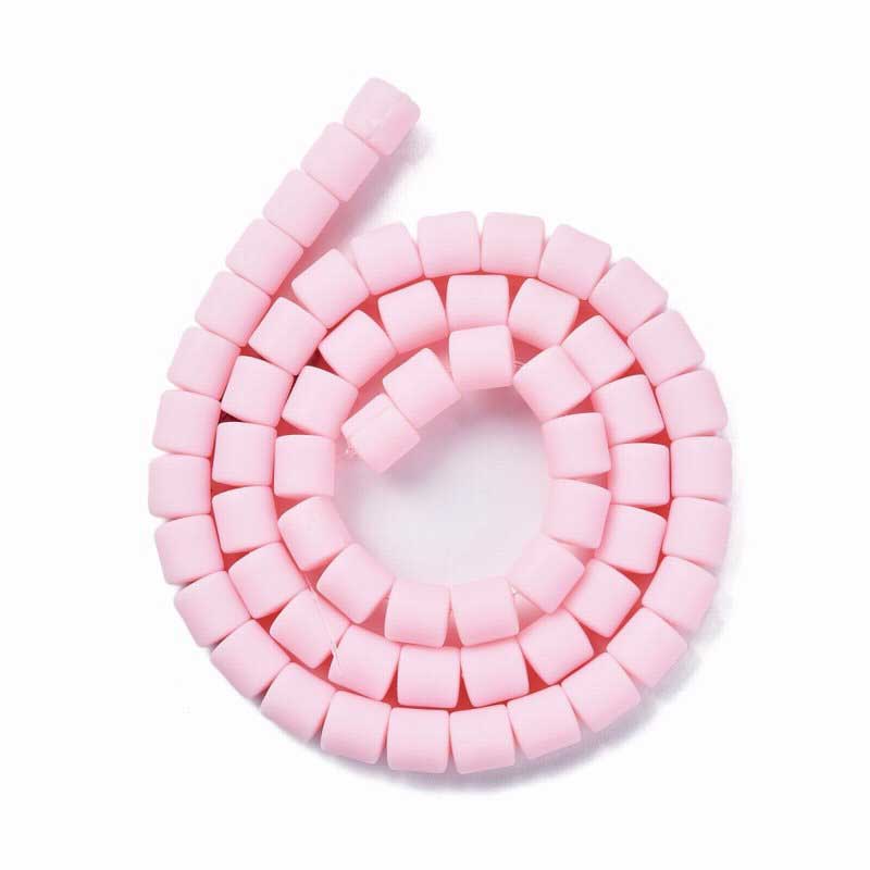 Polymer Clay Vinyl - Tubes - Bleached Barbie Pink (strand)