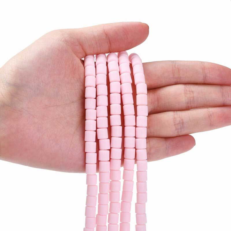 Polymer Clay Vinyl - Tubes - Bleached Barbie Pink (strand)