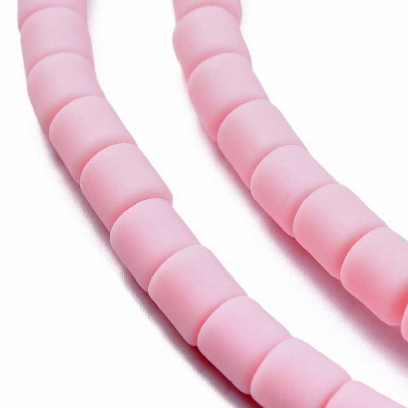 Polymer Clay Vinyl - Tubes - Bleached Barbie Pink (strand)