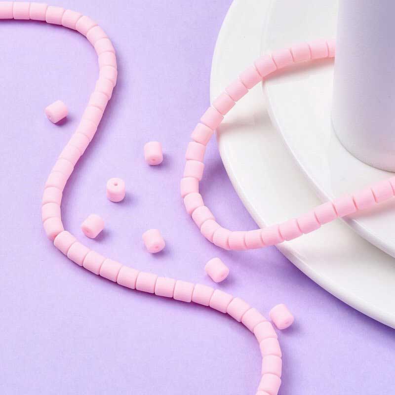 Polymer Clay Vinyl - Tubes - Bleached Barbie Pink (strand)