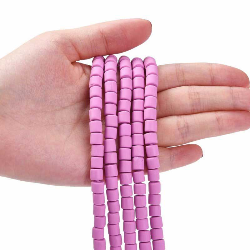 Polymer Clay Vinyl - Tubes - Orchidly So (strand)