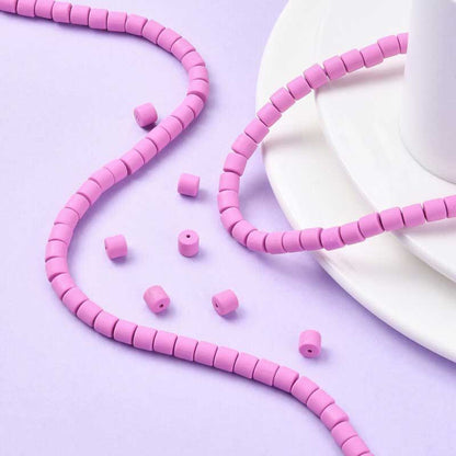 Polymer Clay Vinyl - Tubes - Orchidly So (strand)