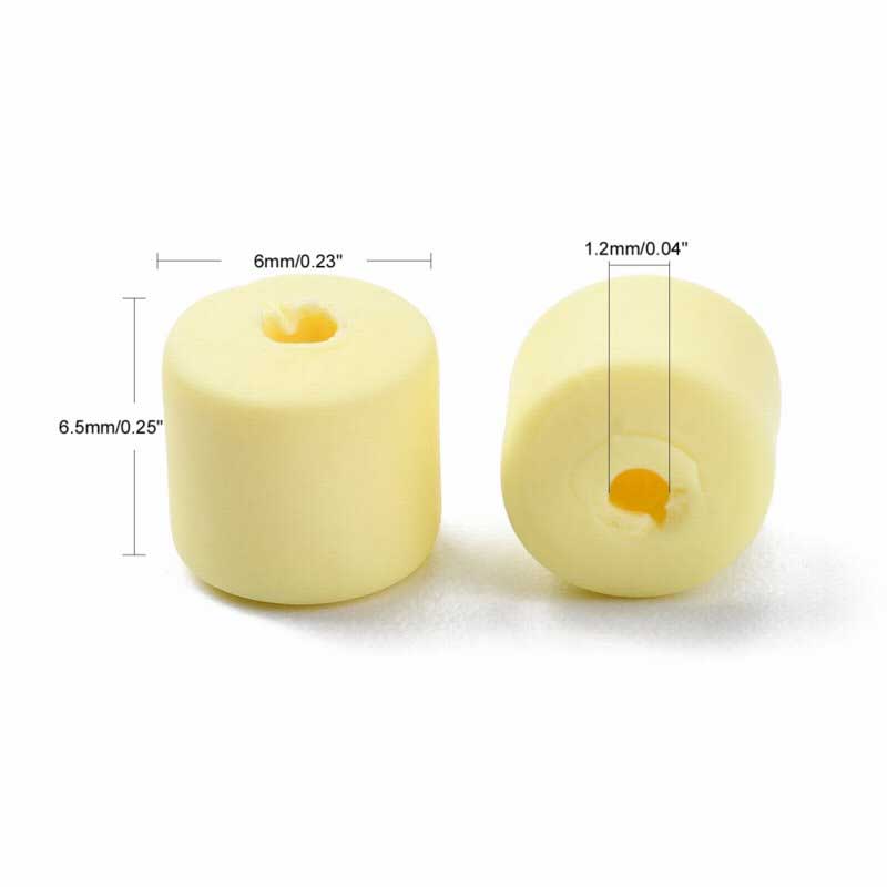 Polymer Clay Vinyl - Tubes - Lemon Sorbet (strand)