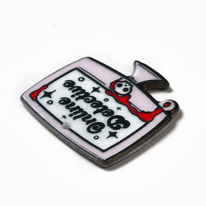 Acrylic Charm   Online Detective Pink Pair