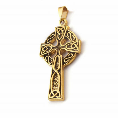 Celtic Cross Pend (wChain)   GoldPl Each