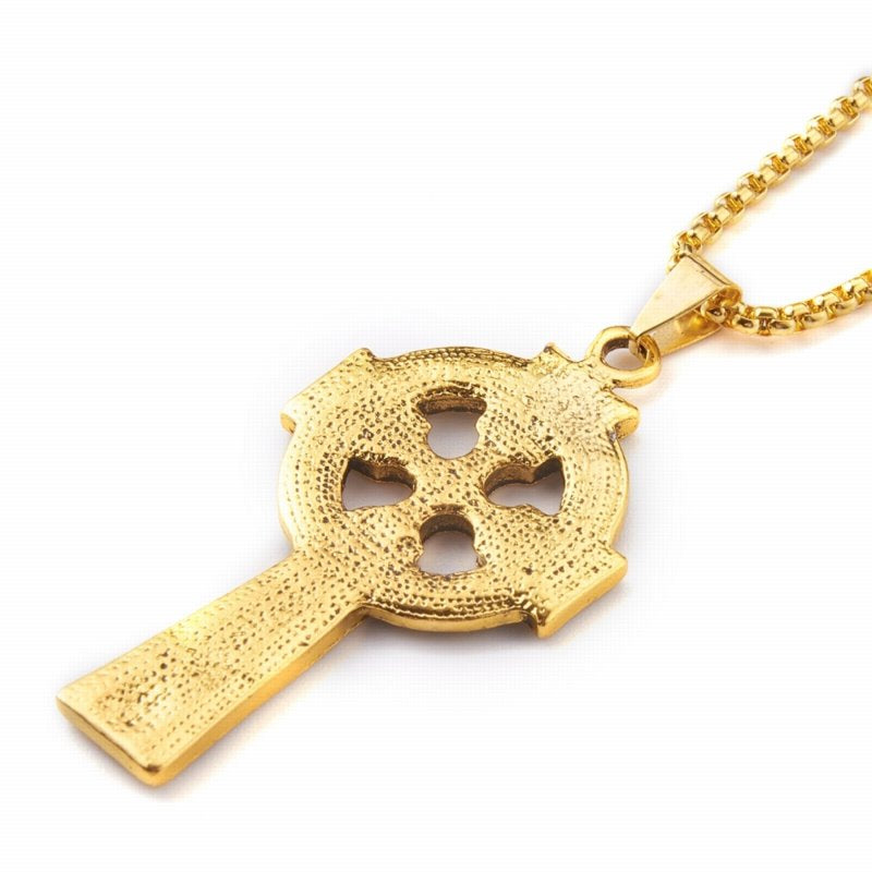 Celtic Cross Pend (wChain)   GoldPl Each