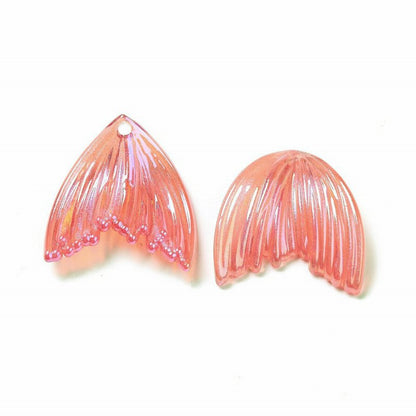 Acrylic Charm   FishTale RosePinkAB 5