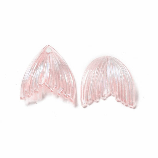 Acrylic Charm   FishTale PalePinkAB 5
