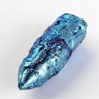 Bullet Stone Pendant - Electro-blue Dragon Bone