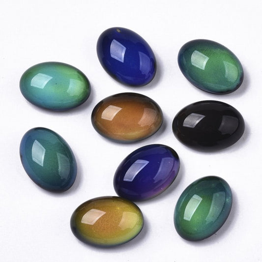 Mood Temperature Color Change Cabochon - 13x18mm - Oval (5)