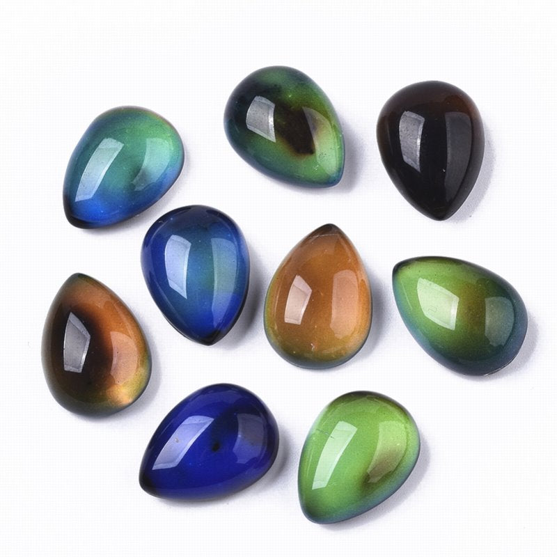 Mood Temperature Color Change Cabochon - 13x18mm - Tear Drop (5)