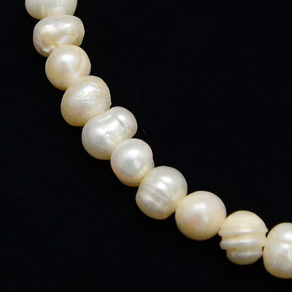 Natural Cultured Freshwater Pearls - 5-6mm - Potato - Cream (strand)
