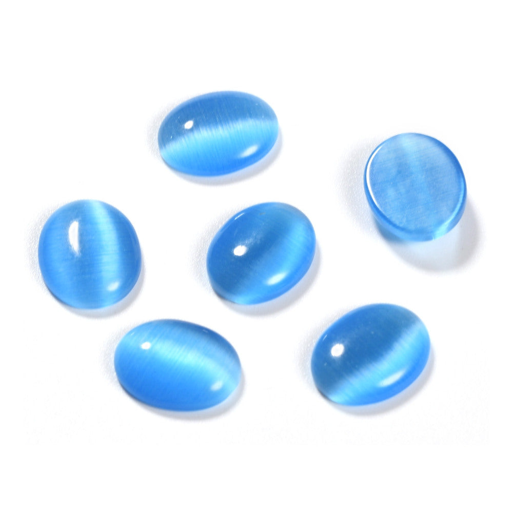 Cat's Eye Cabochon - 18x25mm - Oval - Sapphire (5)