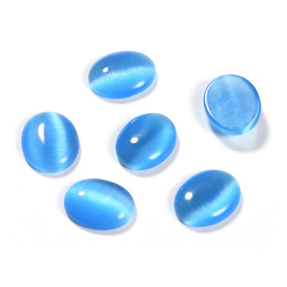 Cat's Eye Cabochon - 18x25mm - Oval - Sapphire (5)