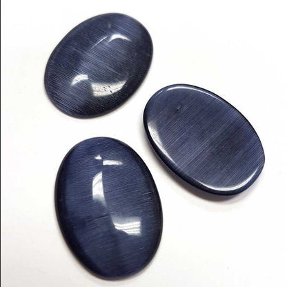 Cat's Eye Cabochon - 18x25mm - Oval - Montana Sapphire (5)
