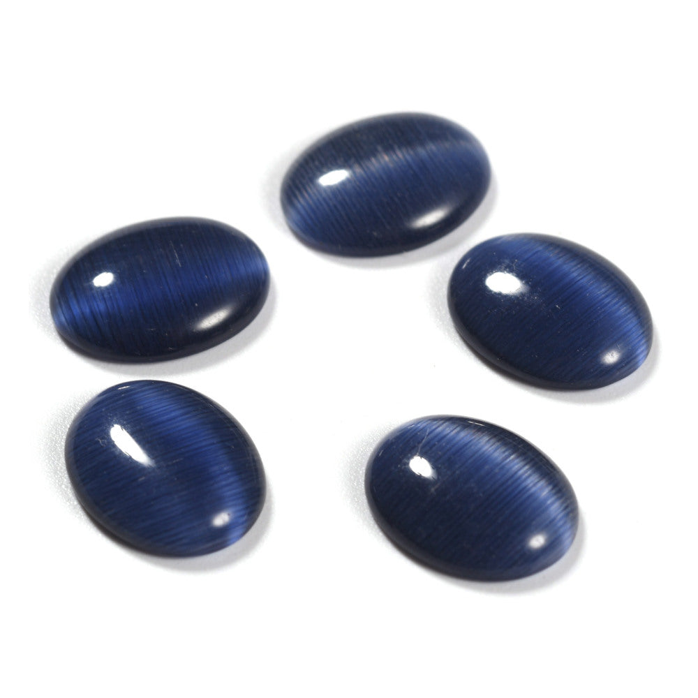 Cat's Eye Cabochon - 18x25mm - Oval - Montana Sapphire (5)