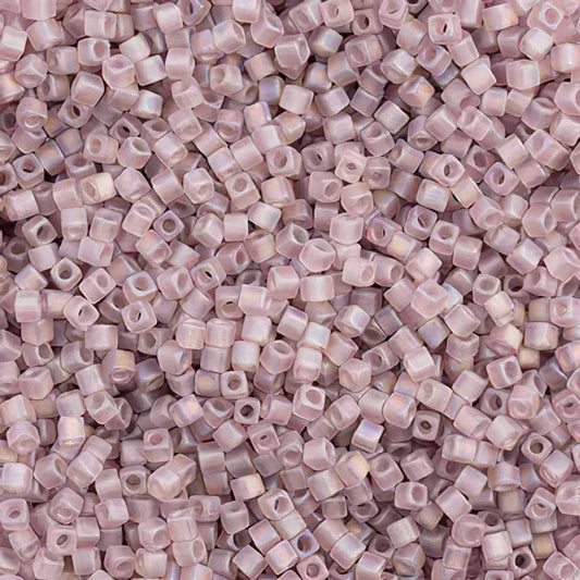 Miyuki Cube - 1.8mm - Matte Smoky Amethyst AB